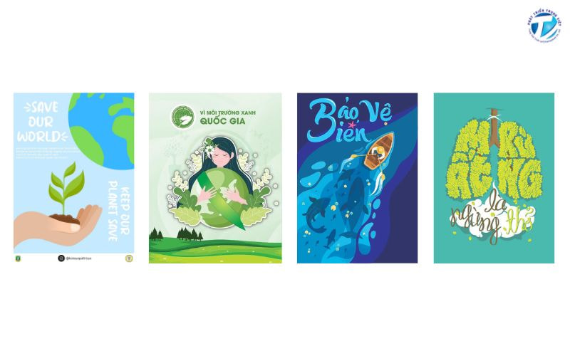 Tranh slogan bảo vệ môi trường